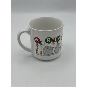 Sandra Boynton Christmas Mug – Vintage “Merry Christmas To You” Ceramic Cup